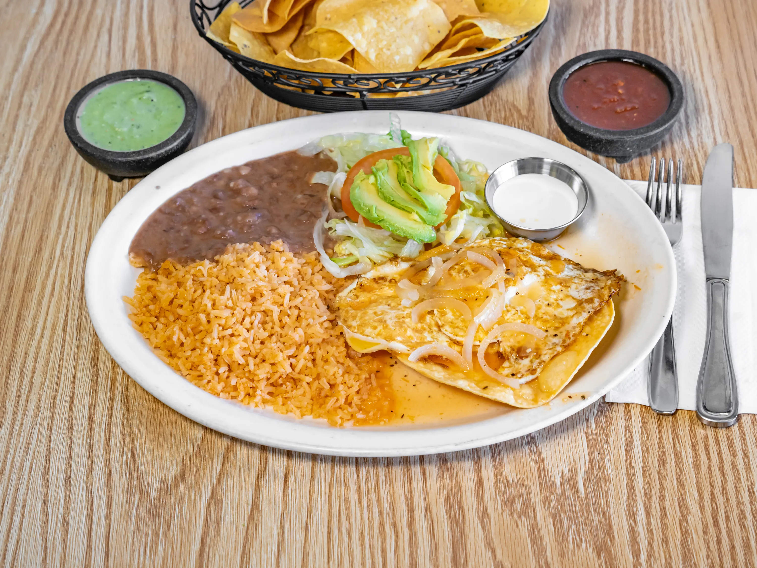 Huevos rancheros breakfast at Taqueria Los Potrillos in Petaluma