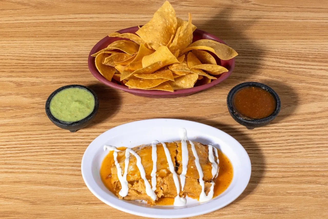 Traditional Mexican tamale on a plate